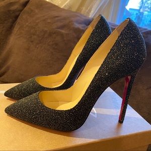 LOUBOUTIN PIGALLE FOLLIES GLITTER DRAGONFLY 120